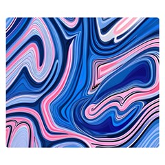 Abstract Liquid Art Pattern One Side Premium Plush Fleece Blanket (small) by GardenOfOphir