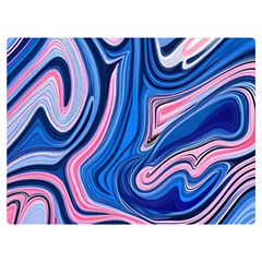 Abstract Liquid Art Pattern One Side Premium Plush Fleece Blanket (extra Small) by GardenOfOphir