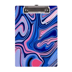 Abstract Liquid Art Pattern A5 Acrylic Clipboard by GardenOfOphir