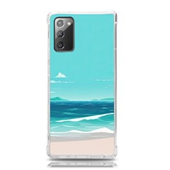 Ai Generated Ocean Waves Sea Water Anime Samsung Galaxy Note 20 Tpu Uv Case by Pakemis