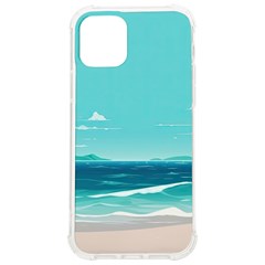 Ai Generated Ocean Waves Sea Water Anime Iphone 12/12 Pro Tpu Uv Print Case by Pakemis