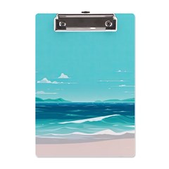 Ai Generated Ocean Waves Sea Water Anime A5 Acrylic Clipboard by Pakemis