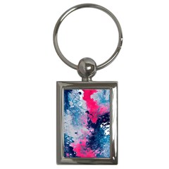 Fluid Art Pattern Key Chain (rectangle) by GardenOfOphir