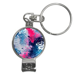 Fluid Art Pattern Nail Clippers Key Chain by GardenOfOphir