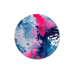 Fluid Art Pattern Magnet 3  (round) by GardenOfOphir