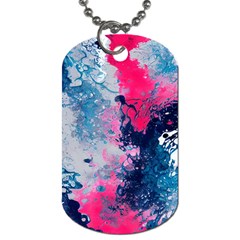 Fluid Art Pattern Dog Tag (one Side) by GardenOfOphir