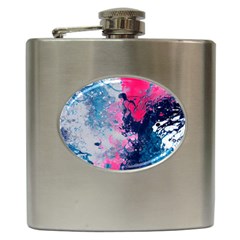 Fluid Art Pattern Hip Flask (6 Oz) by GardenOfOphir