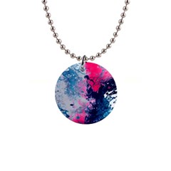 Fluid Art Pattern 1  Button Necklace by GardenOfOphir