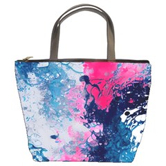 Fluid Art Pattern Bucket Bag by GardenOfOphir