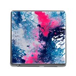 Fluid Art Pattern Memory Card Reader (Square 5 Slot) Front