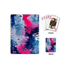 Fluid Art Pattern Playing Cards Single Design (mini) by GardenOfOphir