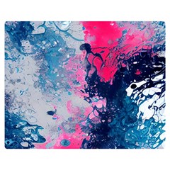 Fluid Art Pattern Premium Plush Fleece Blanket (medium) by GardenOfOphir