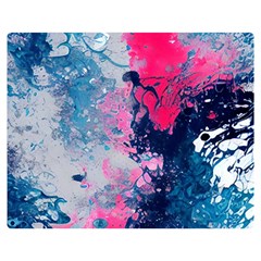 Fluid Art Pattern One Side Premium Plush Fleece Blanket (medium) by GardenOfOphir