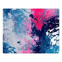 Fluid Art Pattern One Side Premium Plush Fleece Blanket (large) by GardenOfOphir