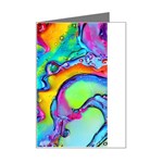 Marble Art Pattern Mini Greeting Card Left