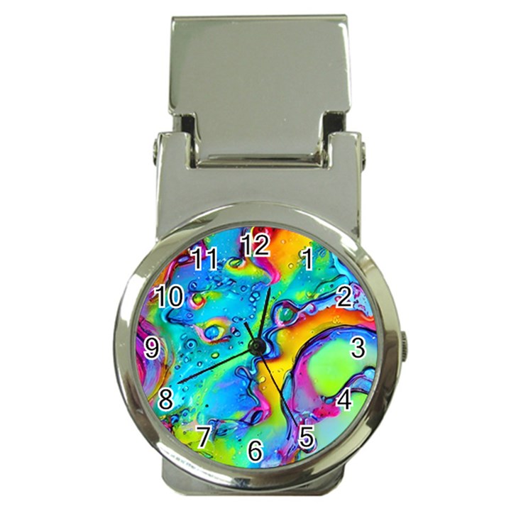 Marble Art Pattern Money Clip Watches