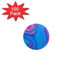 Liquid Background Pattern 1  Mini Magnets (100 pack)  Front