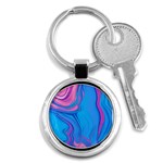 Liquid Background Pattern Key Chain (Round) Front