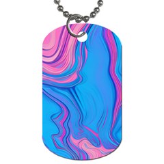 Liquid Background Pattern Dog Tag (two Sides) by GardenOfOphir