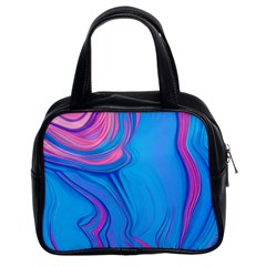 Liquid Background Pattern Classic Handbag (two Sides) by GardenOfOphir