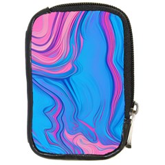 Liquid Background Pattern Compact Camera Leather Case by GardenOfOphir