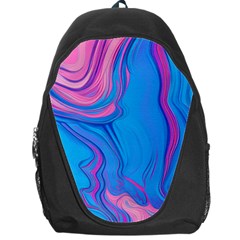 Liquid Background Pattern Backpack Bag by GardenOfOphir