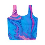 Liquid Background Pattern Full Print Recycle Bag (M) Back