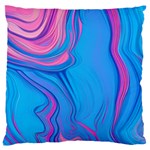 Liquid Background Pattern Large Premium Plush Fleece Cushion Case (Two Sides) Front