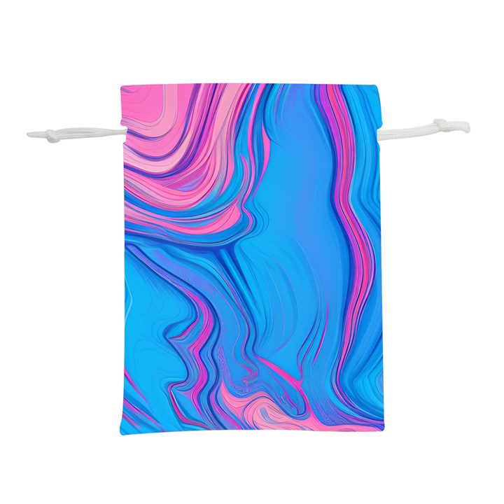 Liquid Background Pattern Lightweight Drawstring Pouch (S)