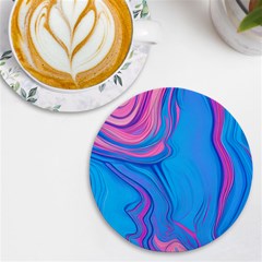 Liquid Background Pattern Uv Print Round Tile Coaster by GardenOfOphir