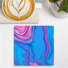 Liquid Background Pattern Uv Print Square Tile Coaster  by GardenOfOphir