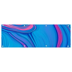 Liquid Background Pattern Banner And Sign 9  X 3  by GardenOfOphir