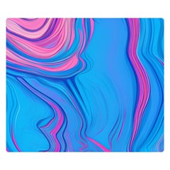 Liquid Background Pattern One Side Premium Plush Fleece Blanket (small)