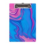 Liquid Background Pattern A5 Acrylic Clipboard Front