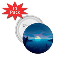 Ai Generated Ocean Sea Water Anime Nautical 2 1 75  Buttons (10 Pack) by Pakemis