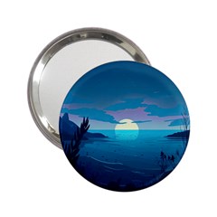 Ai Generated Ocean Sea Water Anime Nautical 2 2 25  Handbag Mirrors by Pakemis