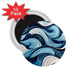 Pattern Ocean Waves Arctic Ocean Blue Nature Sea 2 25  Magnets (10 Pack)  by Pakemis