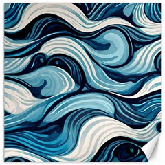 Pattern Ocean Waves Arctic Ocean Blue Nature Sea Canvas 12  X 12  by Pakemis