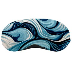 Pattern Ocean Waves Arctic Ocean Blue Nature Sea Sleeping Mask by Pakemis