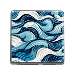 Pattern Ocean Waves Arctic Ocean Blue Nature Sea Memory Card Reader (square 5 Slot) by Pakemis