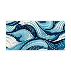 Pattern Ocean Waves Arctic Ocean Blue Nature Sea Yoga Headband by Pakemis