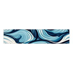 Pattern Ocean Waves Arctic Ocean Blue Nature Sea Velvet Scrunchie by Pakemis