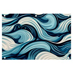 Pattern Ocean Waves Arctic Ocean Blue Nature Sea Banner And Sign 6  X 4 