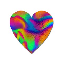 Fluid Background Pattern Heart Magnet by GardenOfOphir