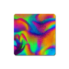 Fluid Background Pattern Square Magnet by GardenOfOphir