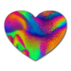 Fluid Background Pattern Heart Mousepad by GardenOfOphir