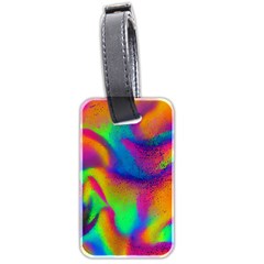 Fluid Background Pattern Luggage Tag (two Sides) by GardenOfOphir