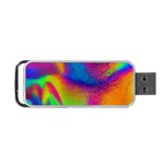 Fluid Background Pattern Portable USB Flash (One Side) Front