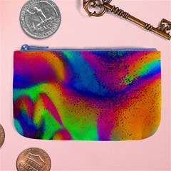 Fluid Background Pattern Large Coin Purse by GardenOfOphir