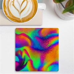 Fluid Background Pattern Uv Print Square Tile Coaster  by GardenOfOphir